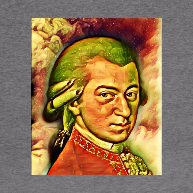 Wolfgang Amadeus Mozart Snow Portrait | Wolfgang Amadeus Mozart Artwork 14 by JustLit